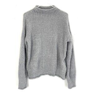 Rachel Zoe Boxy Mock Neck Chenille Sweater XS